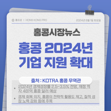 홍콩 해외진출, 2024/25년도 기업 지원 확대 및 조세 정책 변화 발표